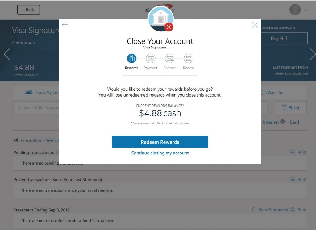 Capital One Close Account