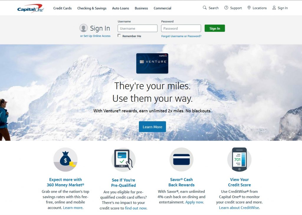 Capital One Login