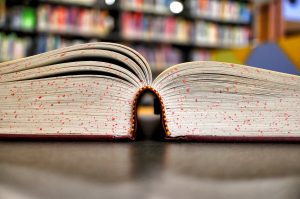 Studying At College Library