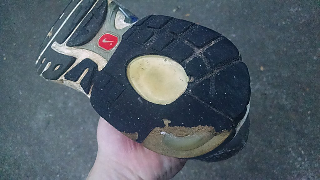 Worn Nike Shoe Bottom