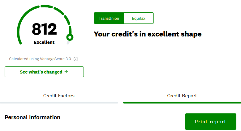 Credit Karma Credit Report