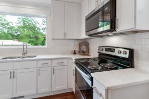 Electric Stove in Kitchen
