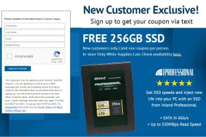 Micro Center Free SSD Offer