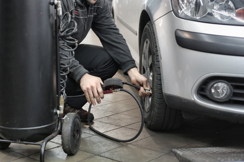 Tire Repair Store Inflate Tire