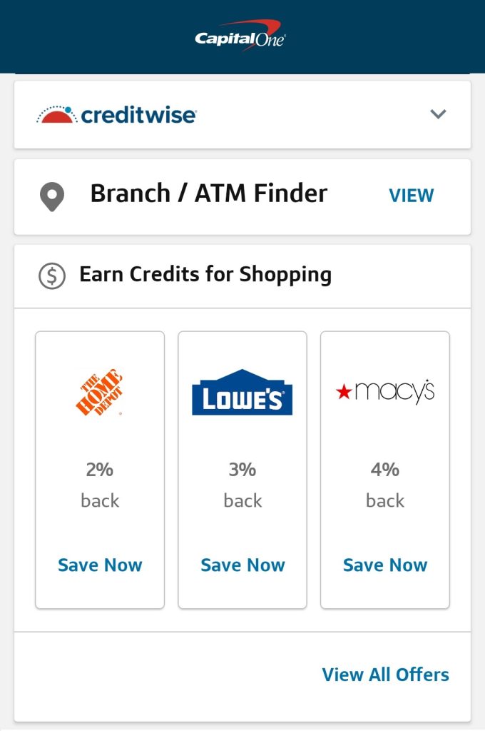 Capital One Offers Mobile App