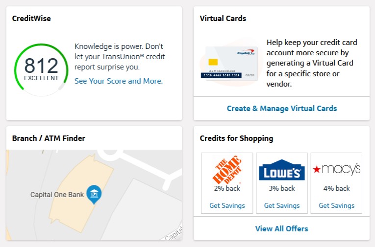 Capital One Credits for Shopping Bottom