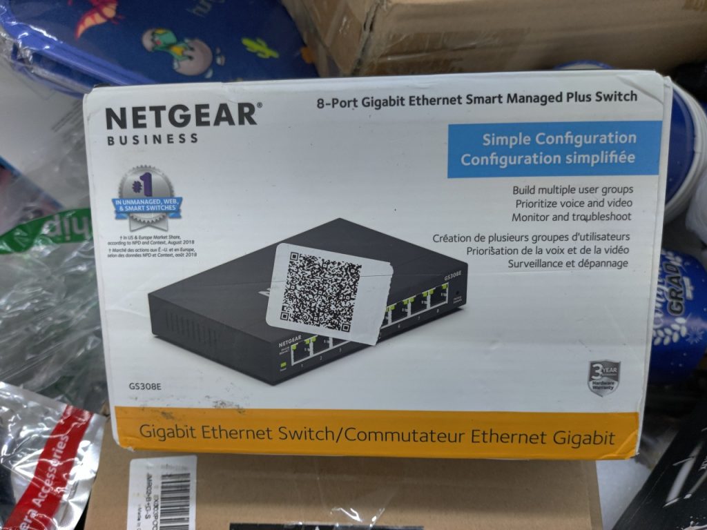 Bin Store Netgear Switch