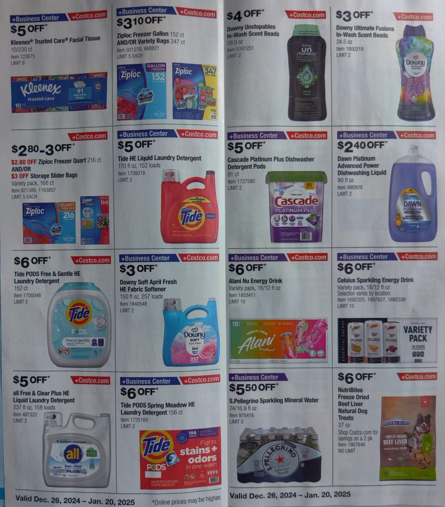Costco Coupon Book January 2025 Ad Scans Good Money Sense