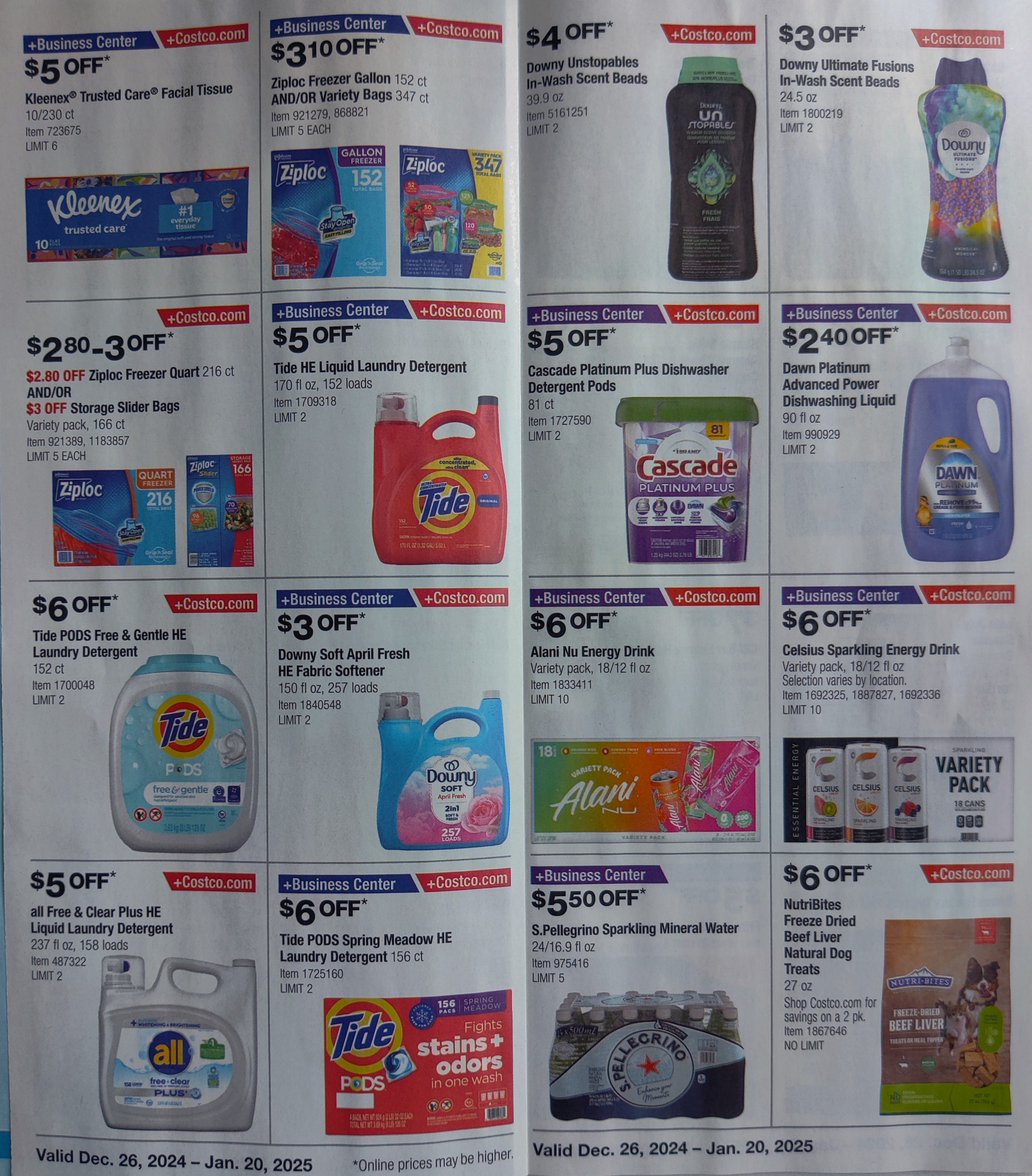 Costco Coupon Book January 2025 Ad Scans Good Money Sense