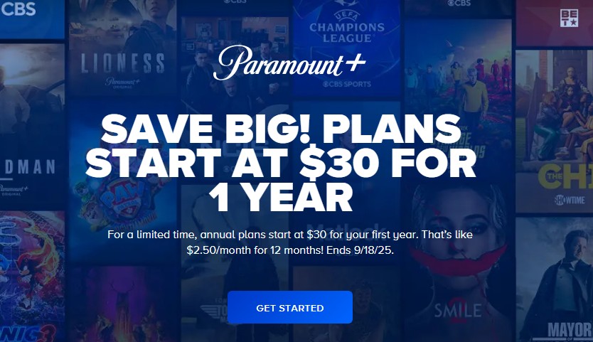 Paramount Plus Fall 2025 Deal